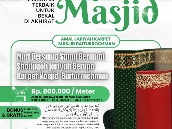 Donasi Karpet Masjid