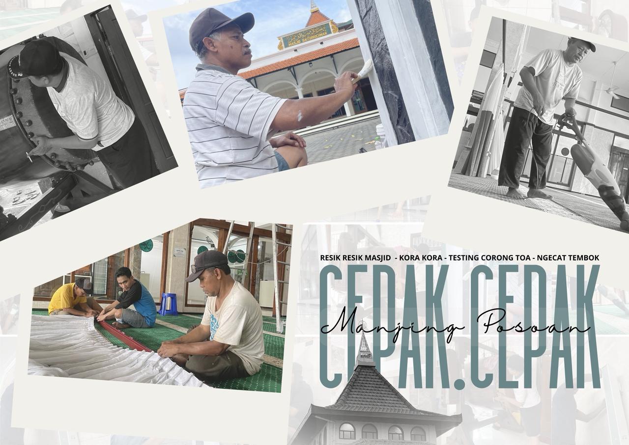 Cepak-Cepak Manjing Posoan: Semangat Kebersamaan Sambut Ramadhan di Masjid Baiturrochman Gununganyar Lor