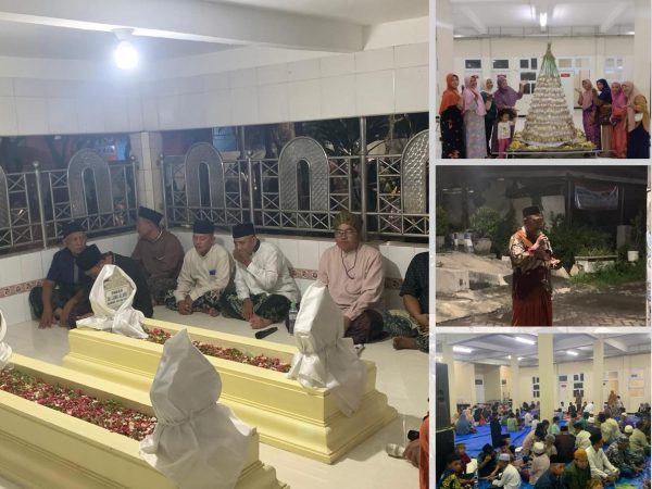 Arakan Gunungan Kue Apem, Tradisi Penuh Makna Warnai Peringatan Isra’ Mi’raj dan Haul Mbah Tajung Alang 1447 H