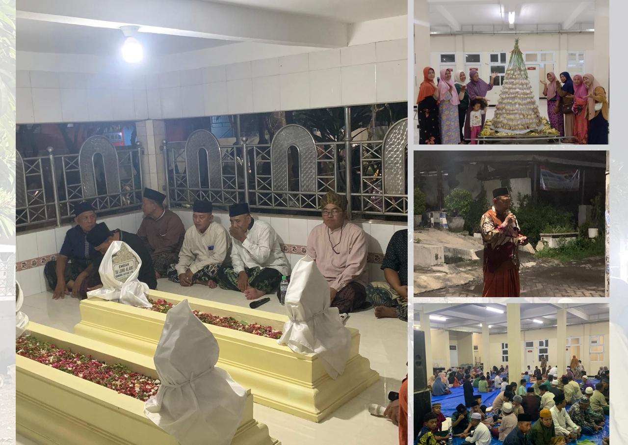 Arakan Gunungan Kue Apem, Tradisi Penuh Makna Warnai Peringatan Isra’ Mi’raj dan Haul Mbah Tajung Alang 1447 H