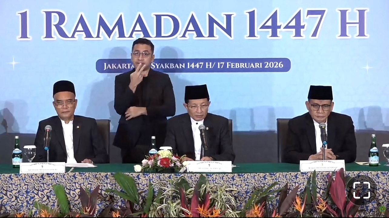 Pemerintah Tetapkan 1 Ramadhan 1447 H Jatuh Kamis 19 Februari 2026