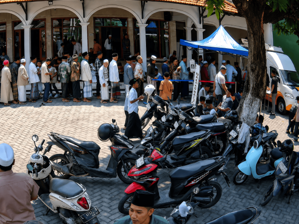 SAIM Bersama Masjid Baiturrochman Gelar Makan Gratis Usai Sholat Jum'at